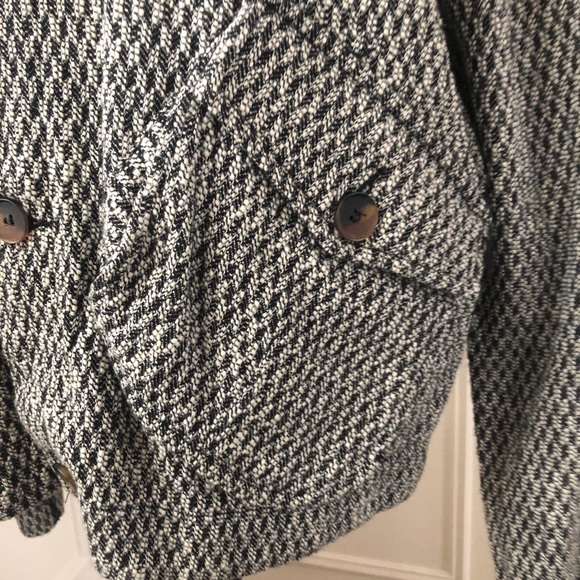 Billy Reid Alister Jacket Button Blk Wht Texture L - Picture 5 of 12
